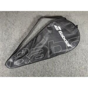 Babolat Play Tennis Racquet Cover Bag Black White Single Racket Case Strap